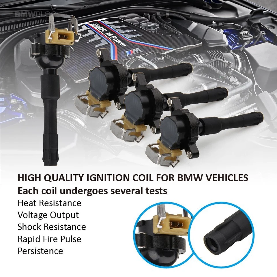 Juego de 6 bobinas de encendido para BMW 323i 325i 328i 330i 525i 528i 530i M3 M5 E46 E39 Foto 3 de 4