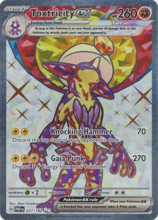 TOXTRICITY EX 227/182 PARADOX RIFT POKEMON (FULL ART, NM)