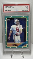 Steve Young 1986 Topps RC Rookie Card #374 PSA 7 GRADED HOF LEGEND. rookie card picture