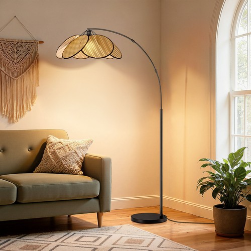 Arched Floor Lamp with Remote Dimmable Control