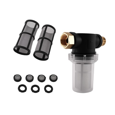 #ad 3 4quot; Inlet Screen Water Filter for Pressure Washer Inline Hose 100 Mesh Brass $16.94