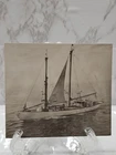 World War 2 Era Original Photo Picture Military Ocean Sea Boat Sail Vessel Ship