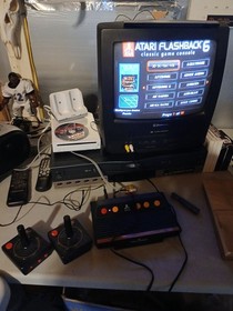 Atari Flashback 6 Classic Game Console Works In Box See Pic Wireless Controllers