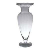 Glasvase Noble Bauchig Rund H. 43Cm D. 17Cm Transparent Glas Hakbijl