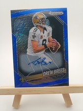 DREW BREES 2025 PRIZM BLACK AUTO BLUE SHIMMER /15 #98 SAINTS
