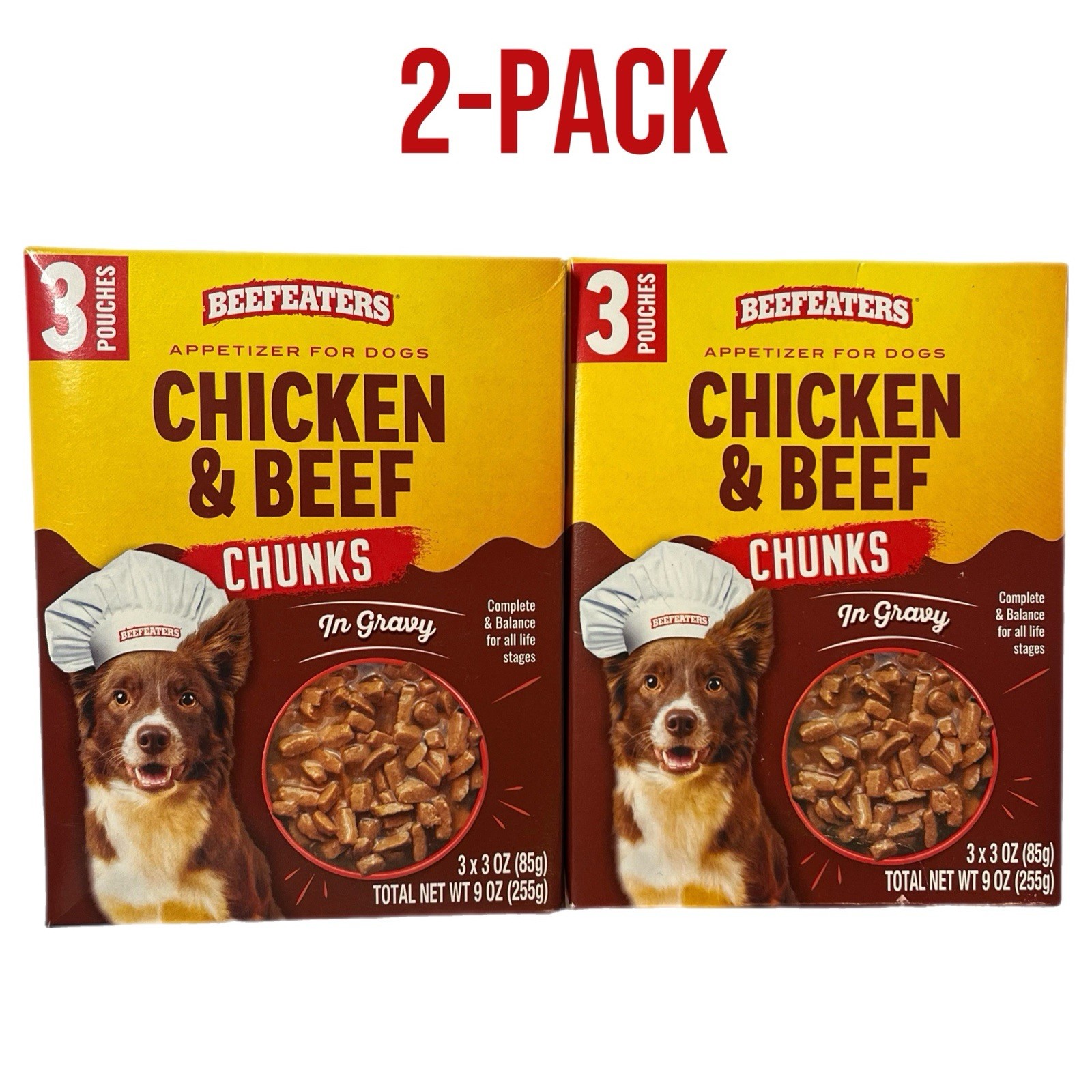 Beefeaters Chicken & Beef Chunks in Gravy Dog Food 2-Pack