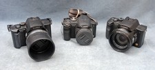 3x PANASONIC LUMIX P/S DIGITAL CAMERAS, PARTS/REPAIR, AS-IS - FZ10, FZ8  FZ20