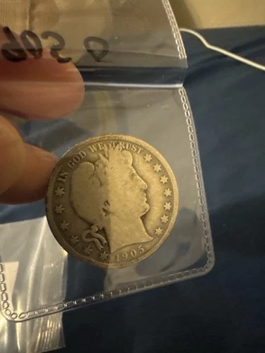 1905-O Barber Half Dollar 90% Silver New Orleans Mint Circulated