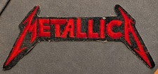 Metallica Red Embroidered Iron On Patch 7x3