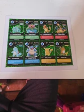 Uncut Sheet 2024 Peruvian Green Cracked Ice Uncut Sheet Pokémon Sheet Uncut