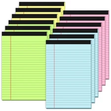 Legal Pads 5x8 Colored Note Pads 5x8, 12 Pack Small Legal Pads 5x8 College Ru...