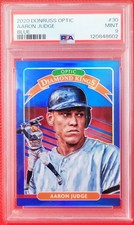 2020 Donruss Optic Aaron Judge #Blue /75 #30 PSA Mint New York Yankees