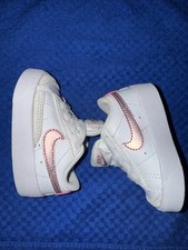 Nike Blazer 77 Toddler Size 2C White Rose Athletic Shoes Sneakers DA4076-105