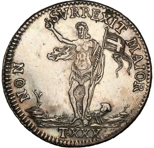 Malta - 1768 Emmanuel Pinto 30 Tari - NGC AU Details - SUPERB TONED SURFACES