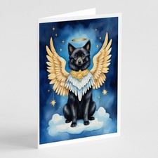 Lot de 8 cartes de voeux Caroline's Treasures Schipperke My Angel DAC7071GCA7P