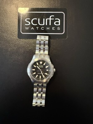 Scurfa Treasure Seeker  Top Side Crew  Black 41mm With Bracelet 666 Feet WR