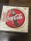 Coca-Cola Collectible Nature Stone Coasters 4 Pk Cork Bottom NIB Coke Vtg