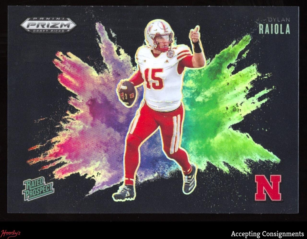 2025 Panini Prizm Draft Black Color Blast Dylan Raiola Rated Prospect Rookie SP