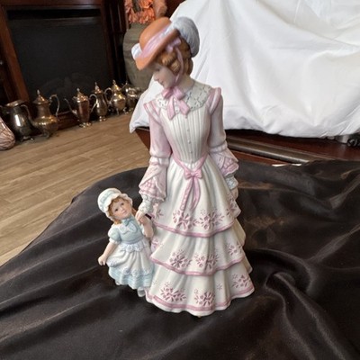 Lenox Sunday in the Park Mother & Child Porcelain Figurine Hand Painted Signed