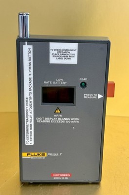 Fluke Biomedical Victoreen Survey Meter Prima 7 Model 05-582