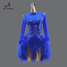 Women Latin Dance Dress Competition Suit Stagewear Dancewear Samba Prom Clothes