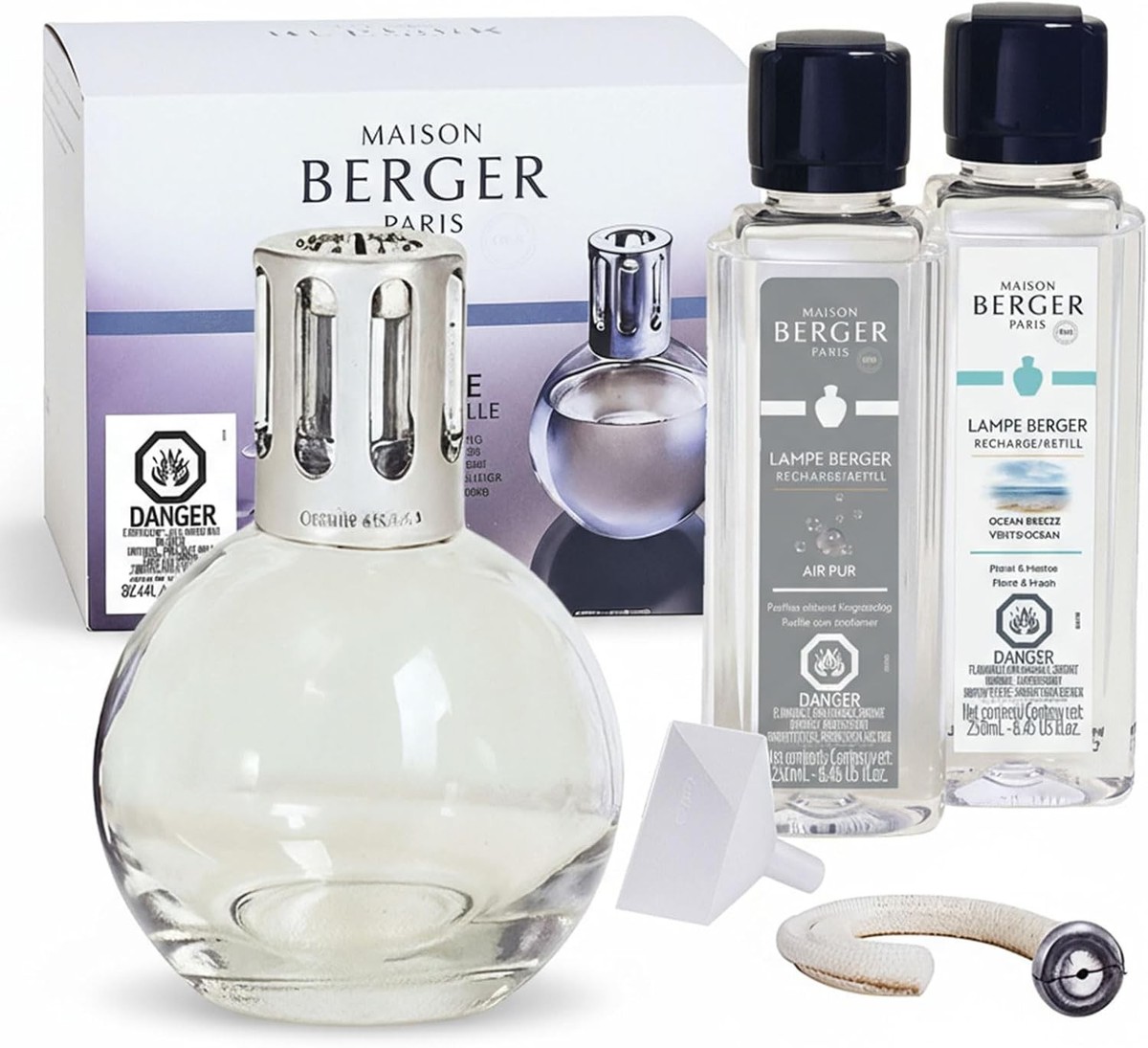 Lampe Berger まとめ売り Lampe Berger Starter Kit Round Lamp 2 Refills 2 x 250 ml Ocean
