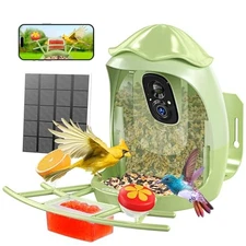 ​ AI Smart Bird Feeder with Camera - 2K HD Live Video & AI Identify Birds, 