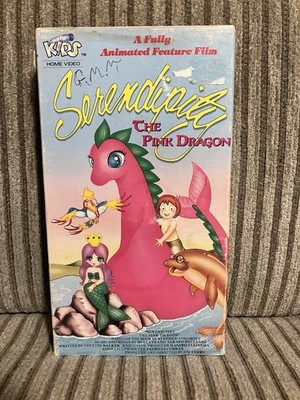 Serendipity The Pink Dragon VHS (1990) Just for Kids Home Video Tape Animated