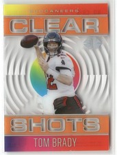 2021 Panini Illusions Tom Brady Clear Shots Orange Tampa Bay Buccaneers #CS-3