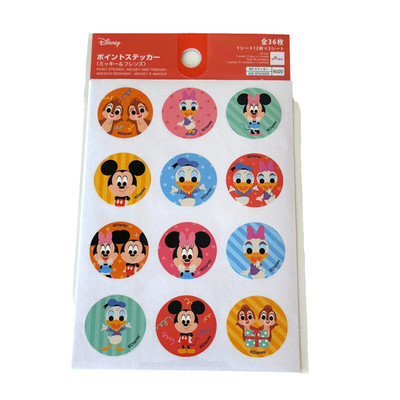 Disney Mickey and Friends Point Seal Sticker (3 Sheets)