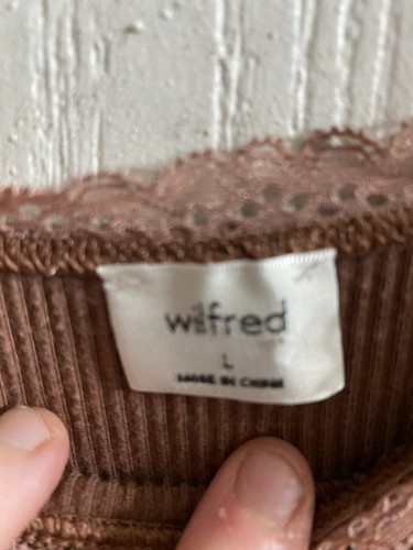 Wilfred Aritzia Tanktop Mauve Rosa Gerippt Damen Größe Large - Bild 3 von 4