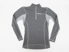 Castelli Rosso Corsa 2nd Layer Medium 1/4 Zip LS Gray Thermal Cycling Shirt