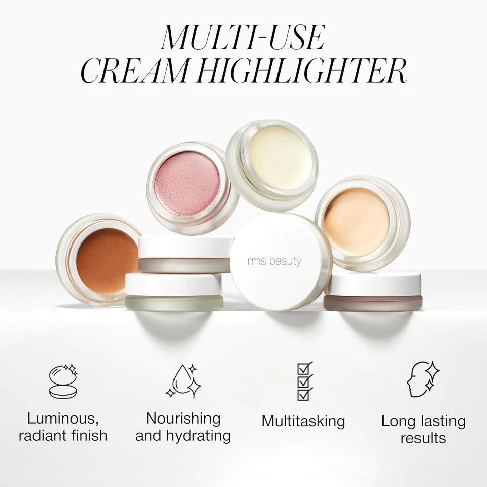 Cream Highlighter Natural Buildable Glow Face Body Hydrating Radiance - Image 4 of 4