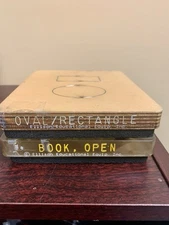 Ellison Accucut Die Crafts Scrapbook Teacher Open Book Oval Rectangle 6” x 5”