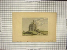 Original Old Antique Print Our Ladies Mount Women Chapell