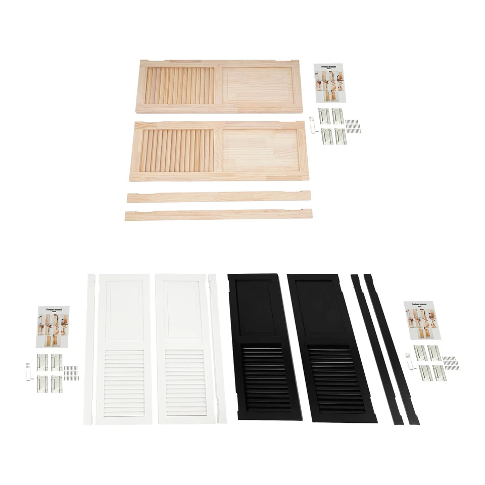 Puerta divisora batiente puerta madera maciza puerta partidora negro/blanco/color tronco Foto 4 de 4