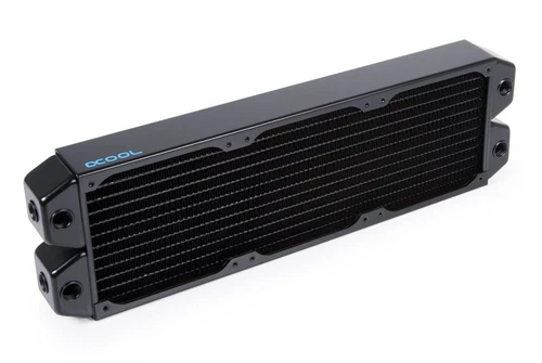 Alphacool NexXxoS XT45 Full Copper Dual-Flow Radiator 360, 120mm x 3, Black