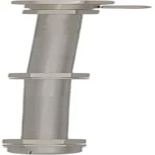 All Metal RV Black Tank Cleaner Wand with Shut-Off Valve, Straight Swivel Stick