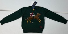 Polo Ralph Lauren Polo Bear Big Pony Knit Sweater Kids Size 4