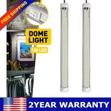 108-LED 12V 24V Cargo Camper RV Interior Light Trailer Boat Lamp Ceiling Car Van
