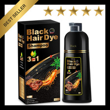 2 in 1 Herbal Black Hair Dye Shampoo 500ml