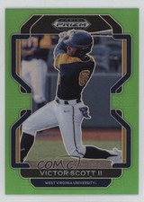 2022 Panini Prizm Draft Picks Lime Green 18/75 Victor Scott II #PDP157 0e4z