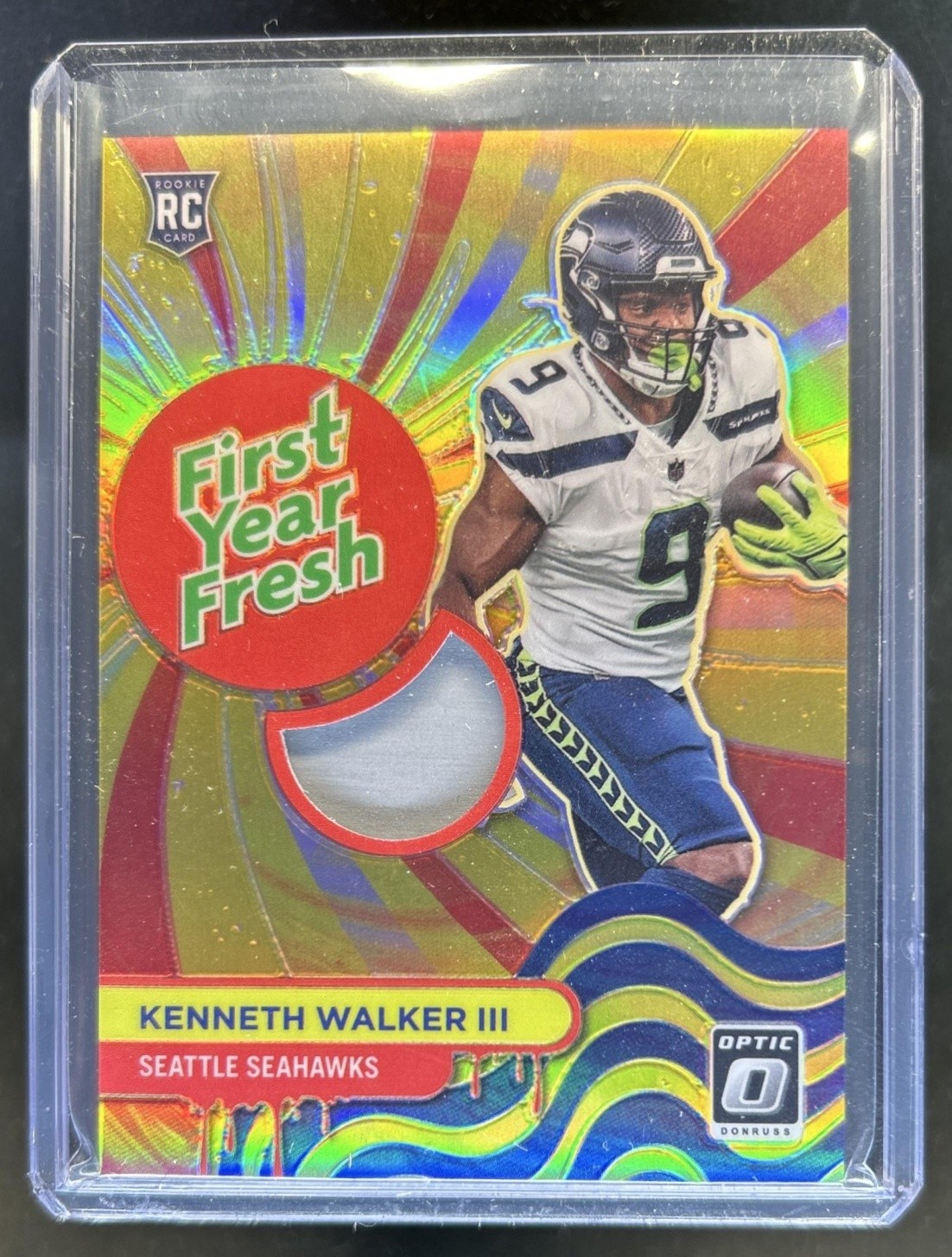 Kenneth Walker III Panini Donruss Optic First Year Fresh #FYFKW Gold