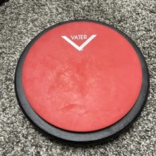 6" Vater Single Sided Percussion Drum Practice Pad RED #TR4