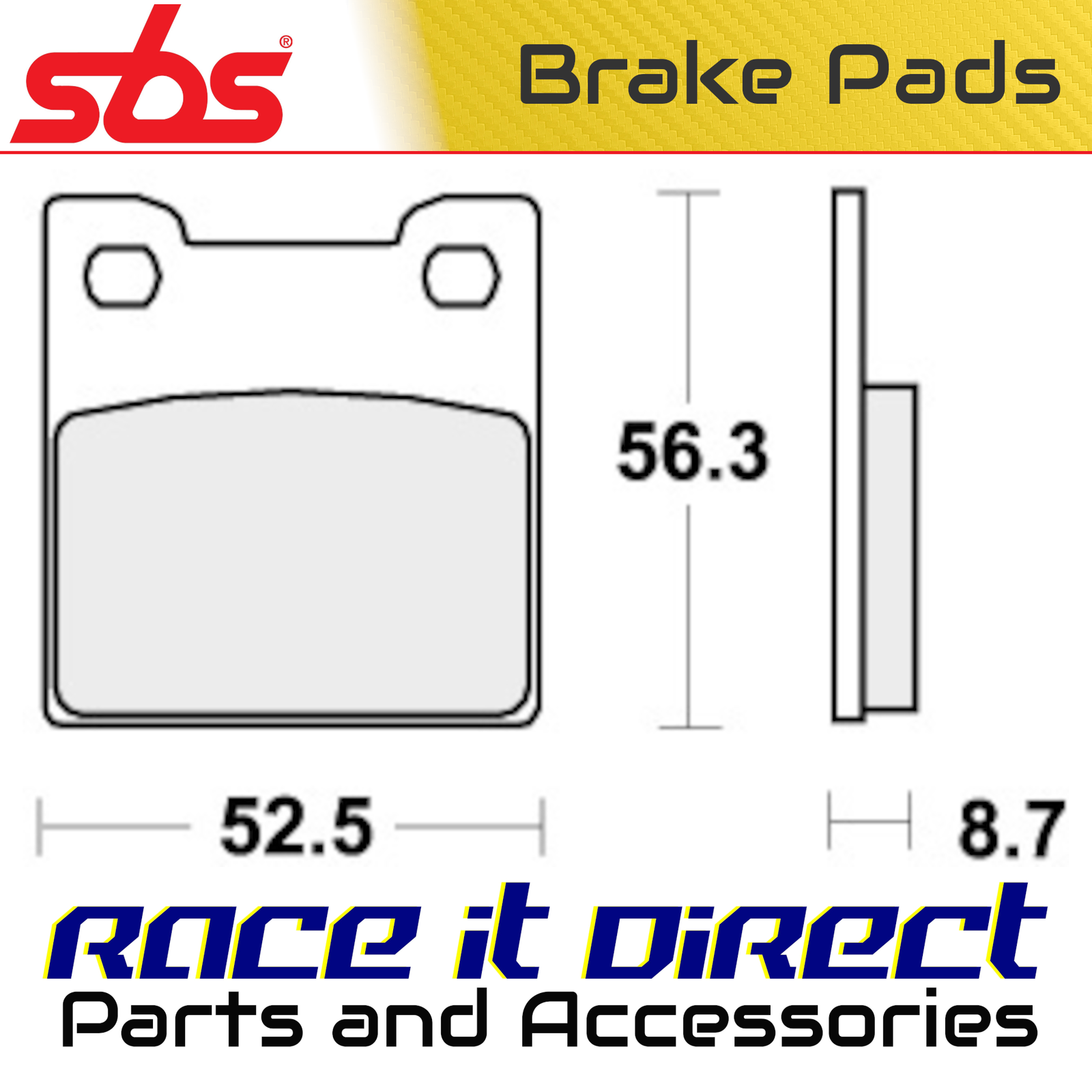 Brake Pads for SUZUKI RF 900 R 1994-1997 Rear Organic Street SBS