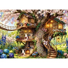 TangComplete - Enchanted Treehouse Puzzles for Adults 500 Piece, Jigsaw Puzzl...