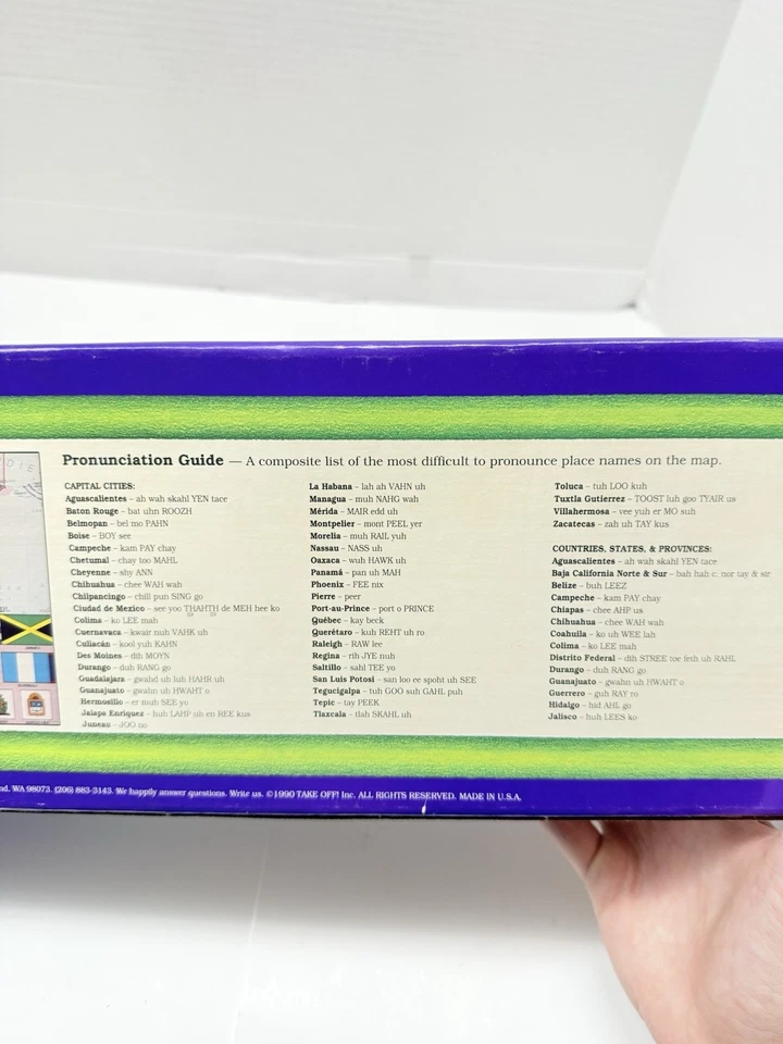 Vintage 1990 Take Off Board Game Teaches Geography North America Edition Learn - Image 4 of 4