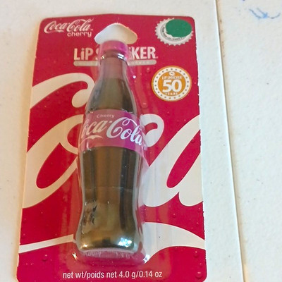 Lip Smacker Coca-Cola Cherry Lip Balm Balm Clear 0.14 oz SPF 0