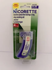 Nicorette Nicotine Mini Lozenge 4mg  - Mint, Pack of 20 Exp. 01/27