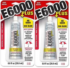 Eclectic Clear 0.9 Fl Oz E6000 Plus Multipurpose Adhesive - 0.9 oz Pack of...